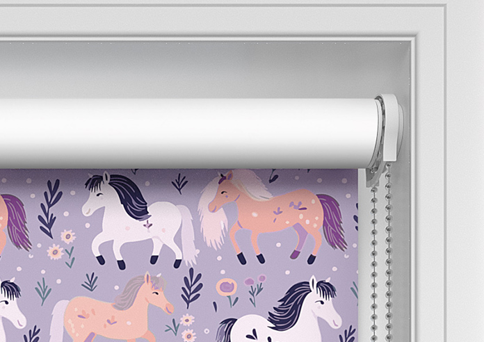 Pony Pals, Lilac - Twist&Fit Roller Blind - Image 10